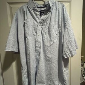 Wrangler Light Blue Casual Button Down Shirt